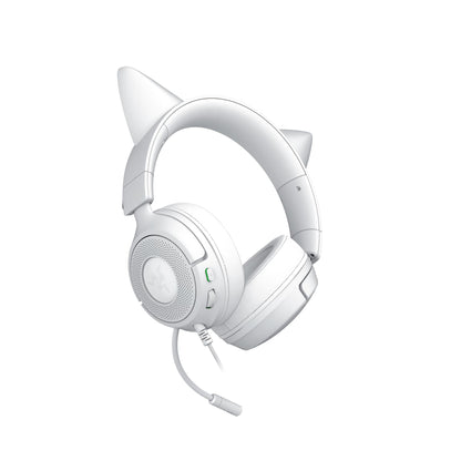Razer Kraken Kitty V3 X Wired Gaming Headset (with Kitty Ears) - White