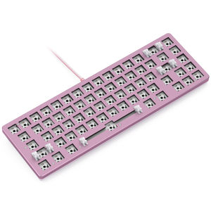 Glorious Custom Gaming Keyboard - GMMK 65% Percent Compact Barebone - Pink