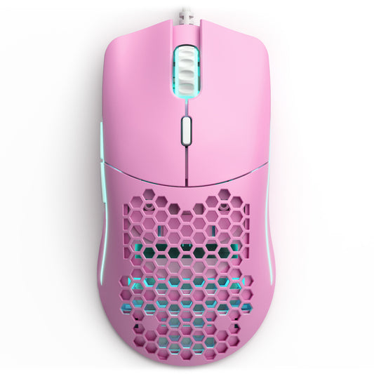 Glorious Model O Wired Honeycomb RGB Gaming Mouse - Matte Pink Special Edition