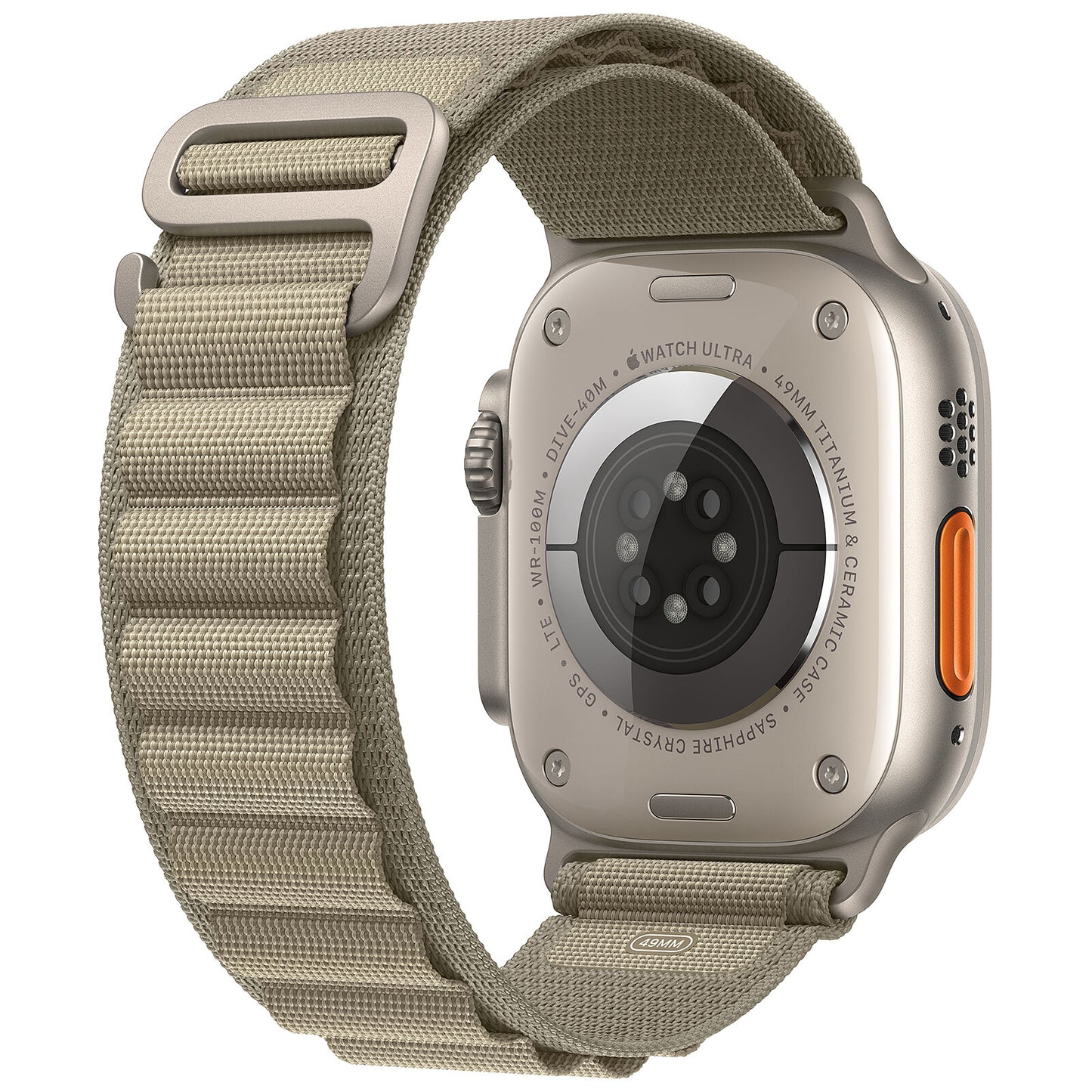 Apple Watch Ultra 2 GPS + Cellular - 49mm - Natural Titanium Case with Olive Alpine Loop (M)