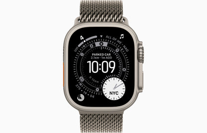 Apple Watch Ultra 2 GPS + Cellular - 49mm - Natural Titanium Case with Natural Titanium Milanese Loop (M)