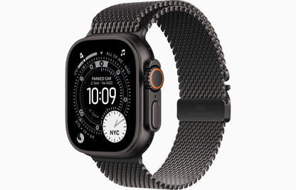 Apple Watch Ultra 2 GPS + Cellular - 49mm - Black Titanium Case with Black Titanium Milanese Loop (M)