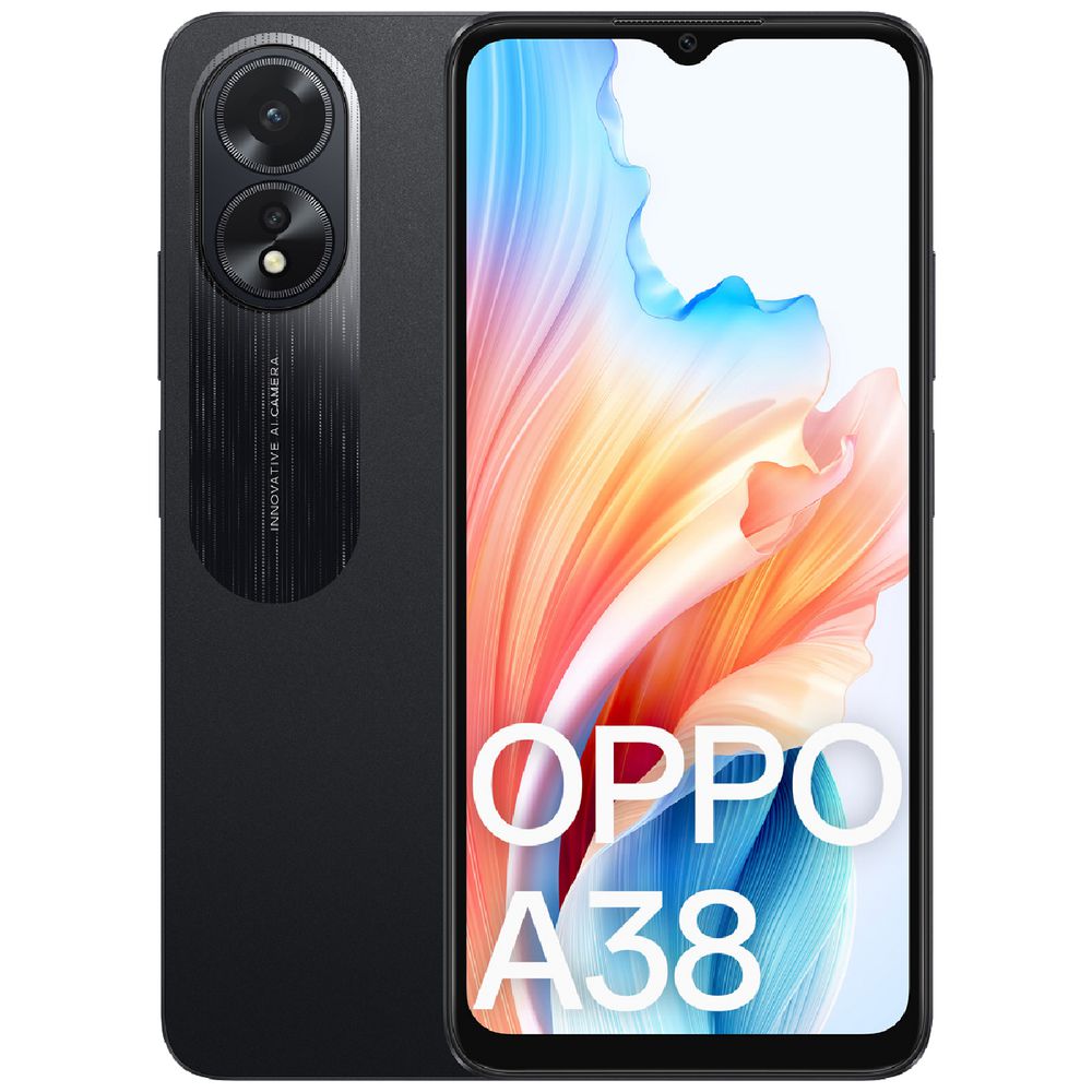 OPPO A38 Smartphone 4G 128GB - Glowing Black