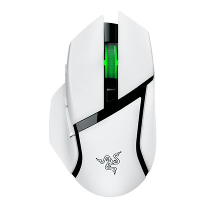 Razer Basilisk V3 X Hyperspeed Wireless Ergonomic Gaming Mouse - White