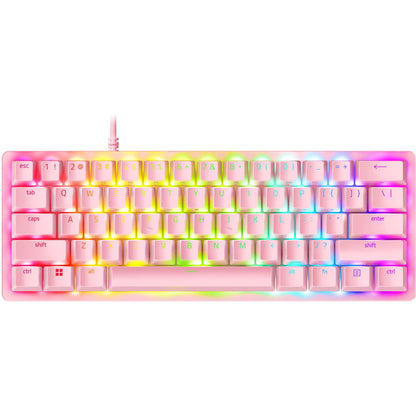 Razer Huntsman Mini 60% Gaming Keyboard - Quartz Pink