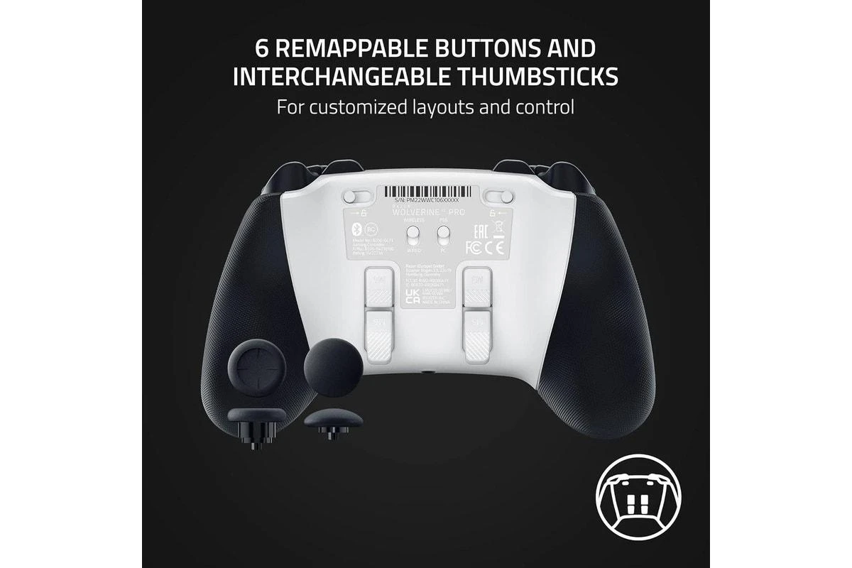 Razer Wolverine V2 Pro Wireless Gaming Controller for PS5 and PC - White