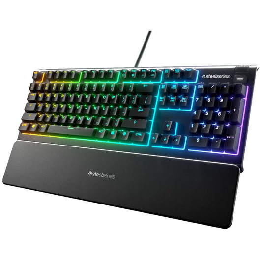 SteelSeries Apex 3 Wired Gaming Keyboard with RGB Back Lighting - Black