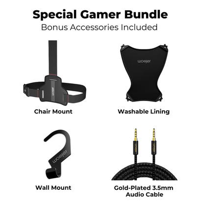 Woojer VEST 3 - Special Gamer Bundle - Wearable Haptic Vest for Immersive VR, Gaming & Music