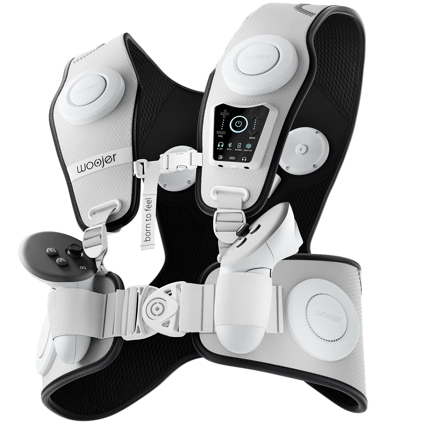 Woojer VEST 3 - Made for Meta Special Gamer Bundle - Wearable Haptic Vest for Immersive VR, Gaming & Music