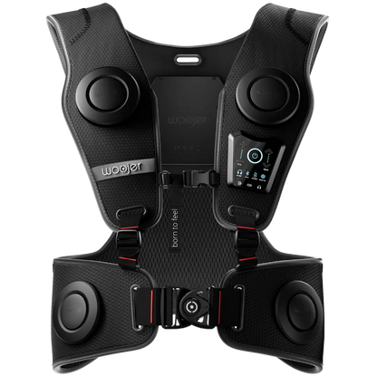 Woojer VEST 3 - Wearable Haptic Vest for Immersive VR, Gaming & Music - Black