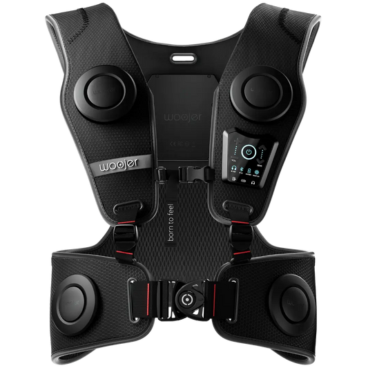 Woojer VEST 3 - Wearable Haptic Vest for Immersive VR, Gaming & Music - Black