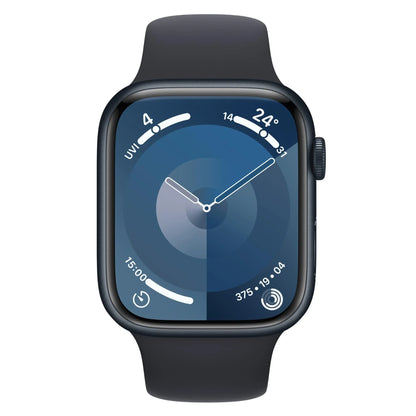 Apple Watch Series 9 45mm Midnight, front view