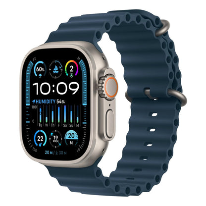 Apple Watch Ultra 2 (GPS + Cellular) 49mm - Natural Titanium - Blue Ocean Band
