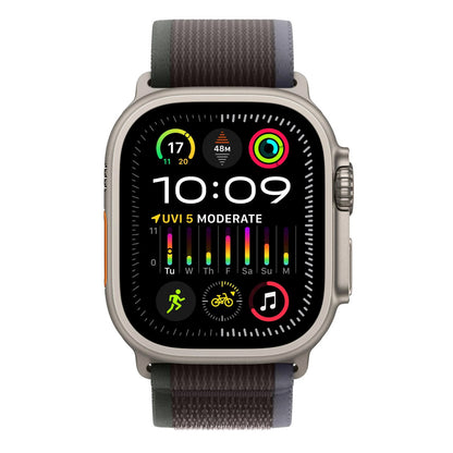 Apple Watch Ultra 2 GPS + Cellular - 49mm - Natural Titanium Case with Blue / Black Trail Loop (S/M)