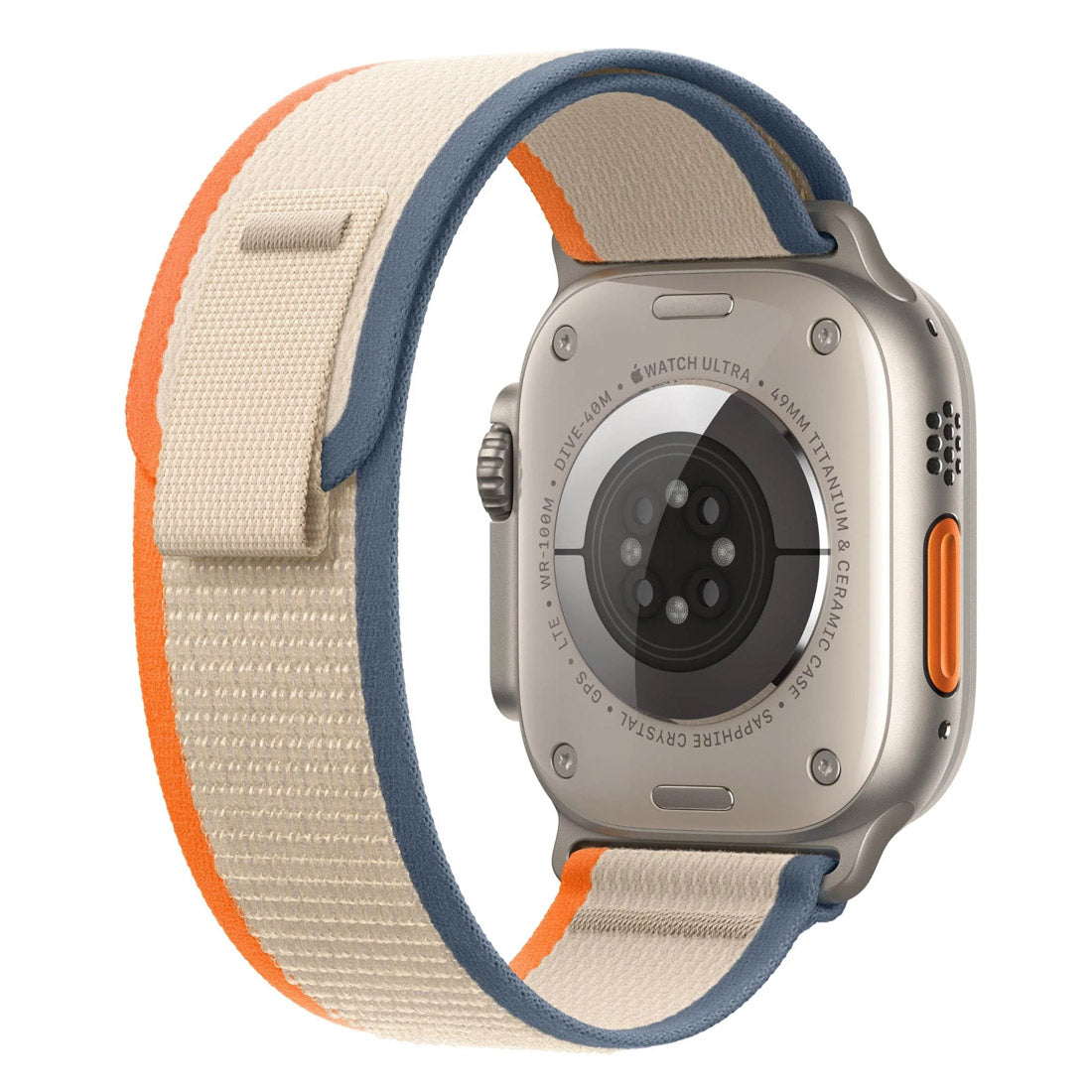 Apple Watch Ultra 2 GPS + Cellular - 49mm - Natural Titanium Case with Orange / Beige Trail Loop (M/L)