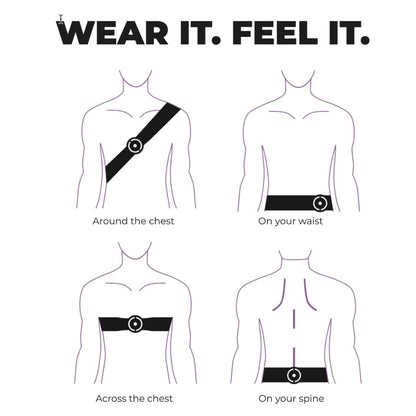 Woojer STRAP 3 - Fortnite Throwback Purple - Wearable Haptic Body Strap for VR, Gaming & Music