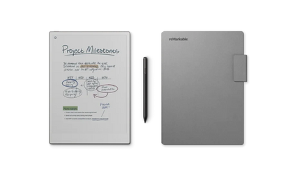 reMarkable Paper Pro 11.8" Tablet Bundle with Marker Plus and Grey Polymer Book Folio