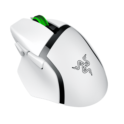 Razer Basilisk V3 X Hyperspeed Wireless Ergonomic Gaming Mouse - White