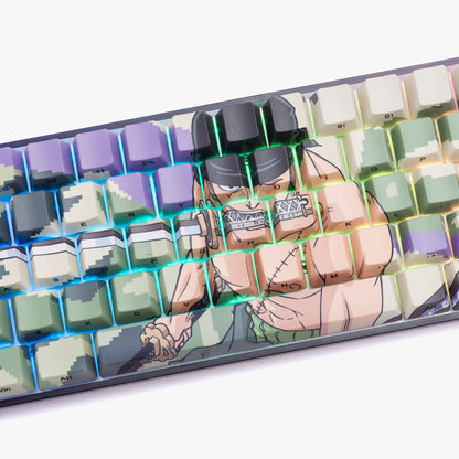 Centre keycap detail on the Higround x One Piece Basecamp 65HE Zoro Edition