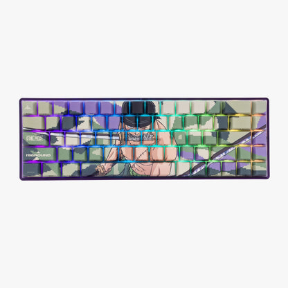 RGB lighting on the Higround x One Piece Basecamp 65HE keyboard, Zoro Edition