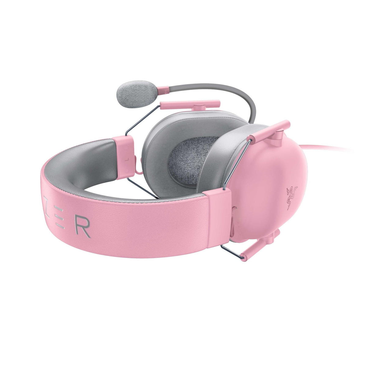 Razer BlackShark V2 X quartz pink wired gaming headset, view 5