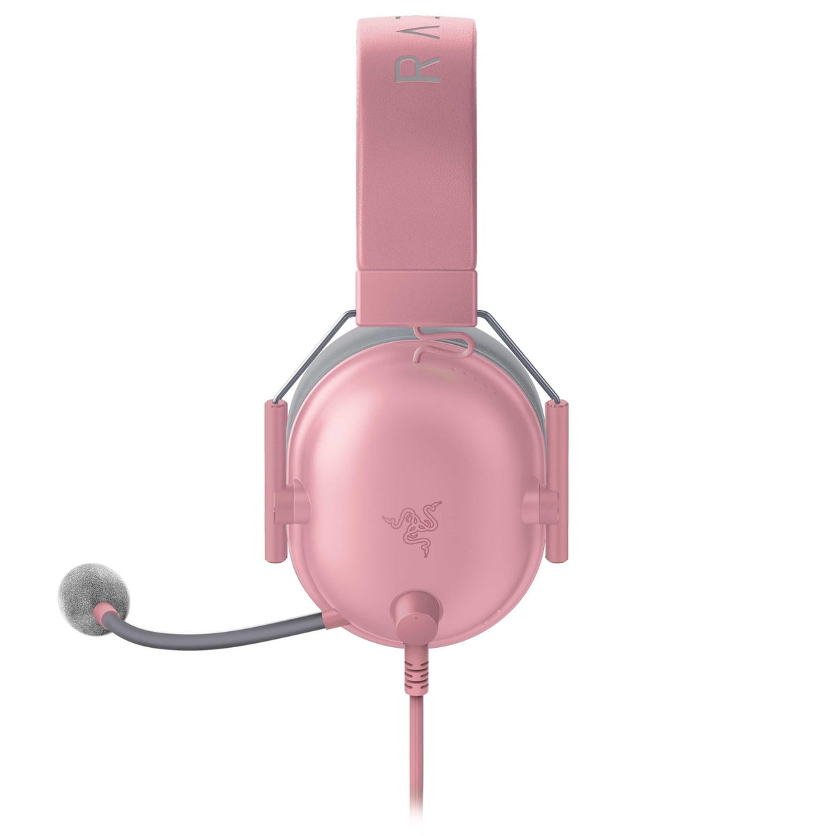 Razer BlackShark V2 X quartz pink wired gaming headset, view 6