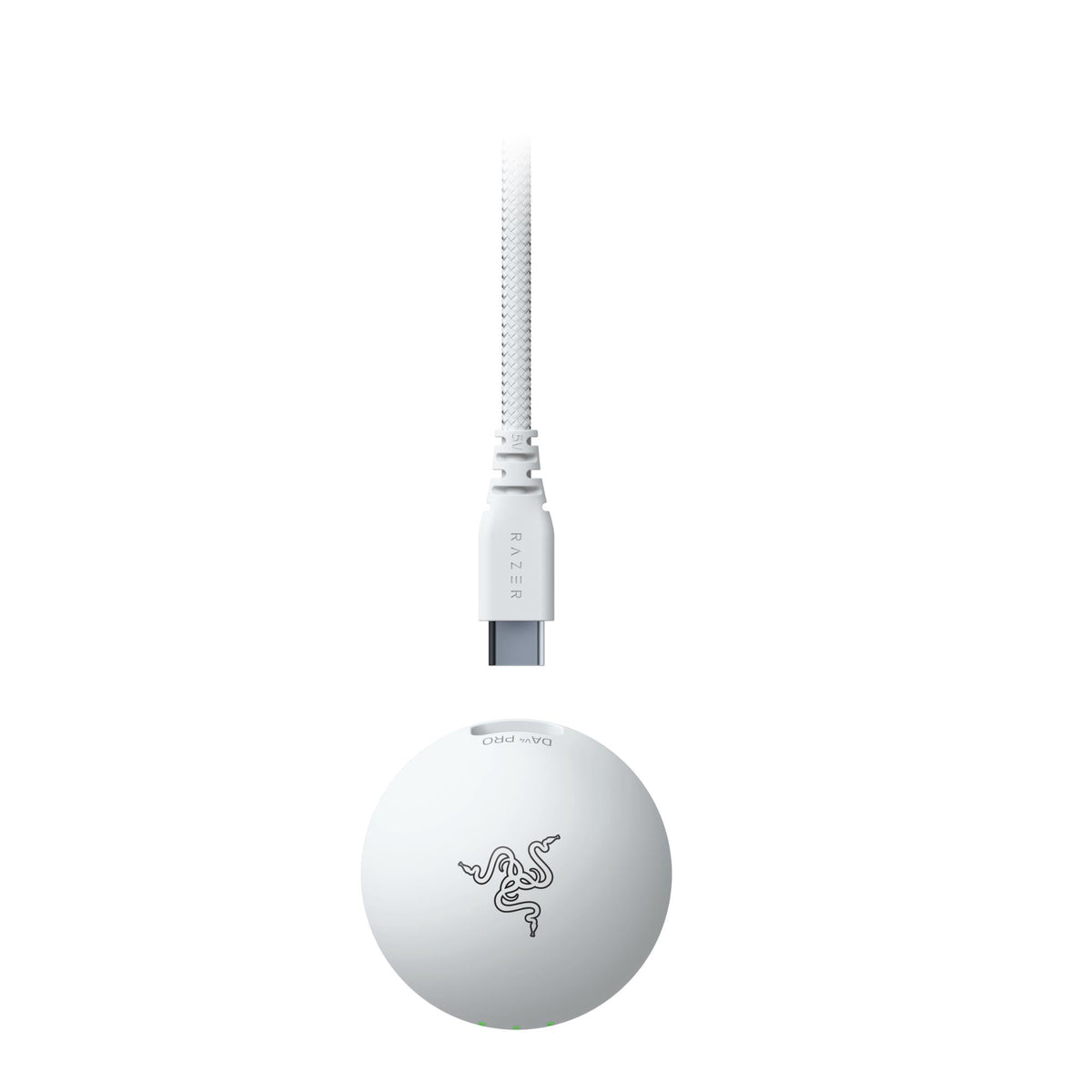 Razer DeathAdder V4 Pro white wireless gaming mouse, view 8