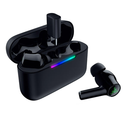 Razer Hammerhead V3 HyperSpeed black wireless earbuds, view 4