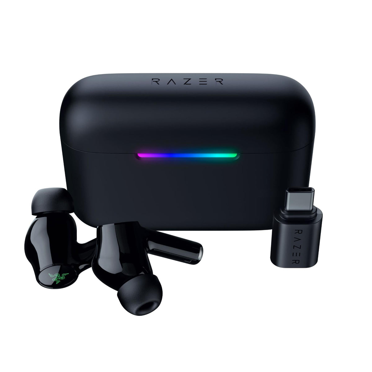 Razer Hammerhead V3 HyperSpeed wireless gaming earbuds in black