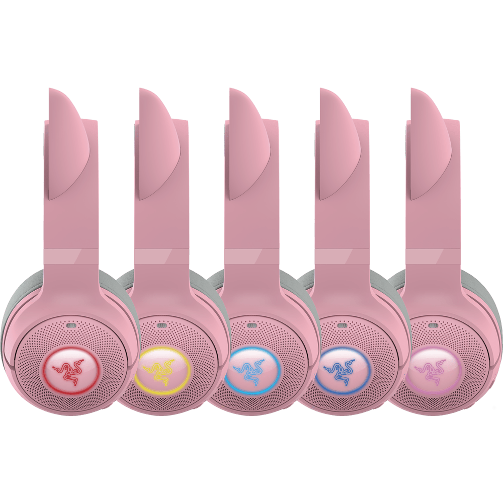 Razer Kraken Kitty V2 BT quartz pink wireless headset, view 6