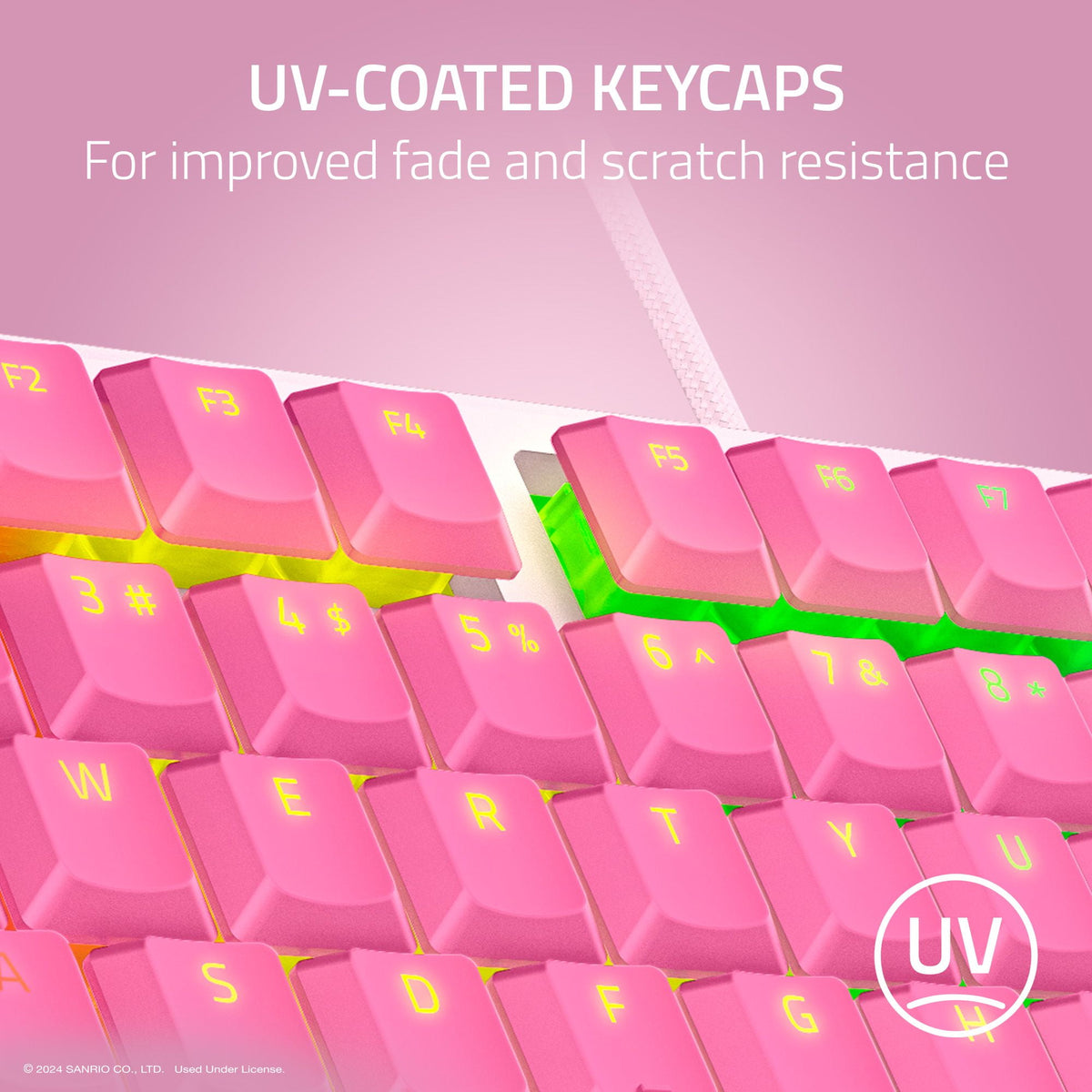 Razer Ornata V3 TKL Hello Kitty and Friends Edition keyboard, view 4