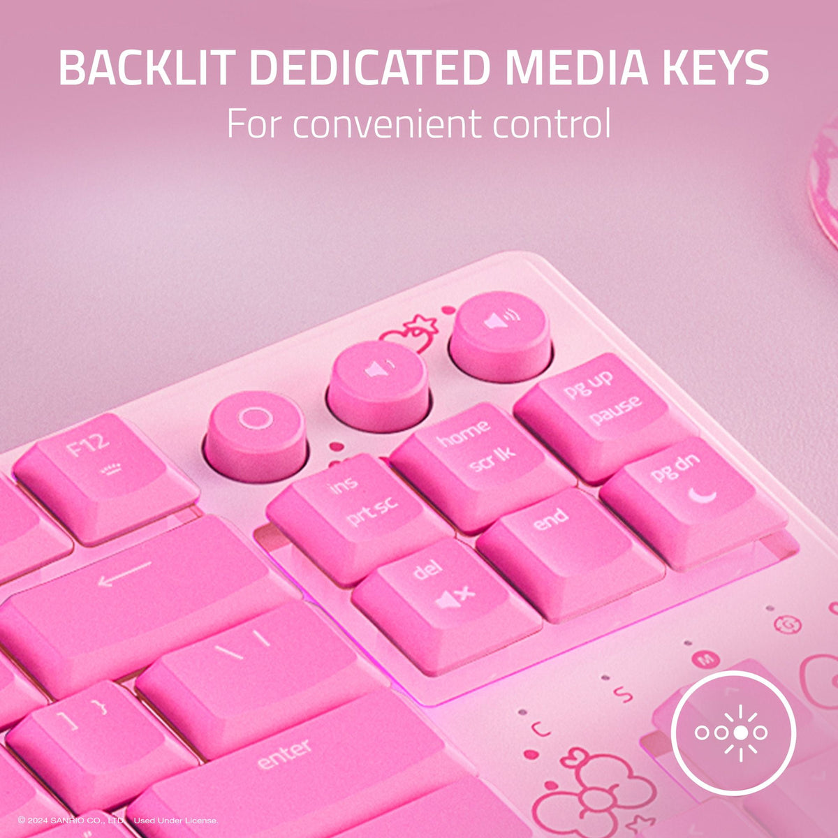 Razer Ornata V3 TKL Hello Kitty and Friends Edition keyboard, view 5