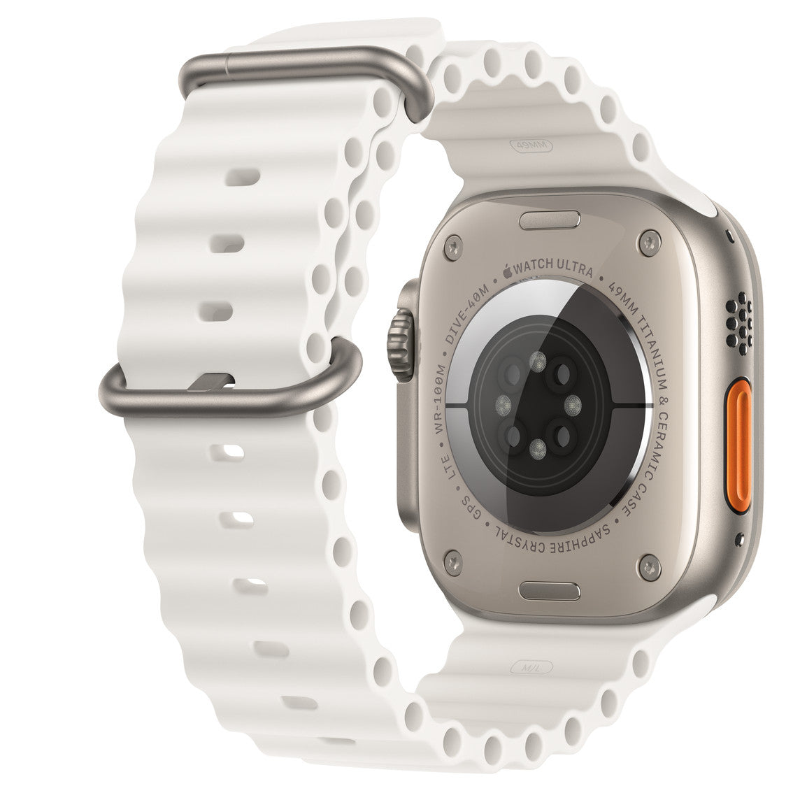 Apple Watch Ultra 2 GPS + Cellular - 49mm - Natural Titanium Case with White Ocean Band (S/M)