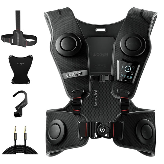 Woojer VEST 3 - Special Gamer Bundle - Wearable Haptic Vest for Immersive VR, Gaming & Music