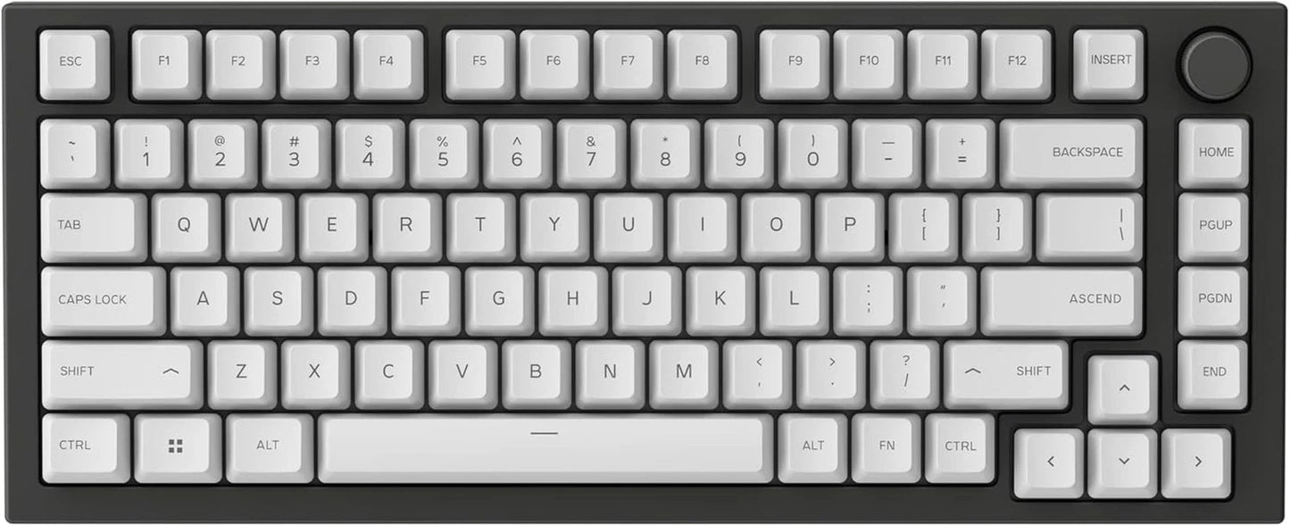 Glorious GPBT Dye Sublimated Keycaps 114 Keycap Set - Arctic White