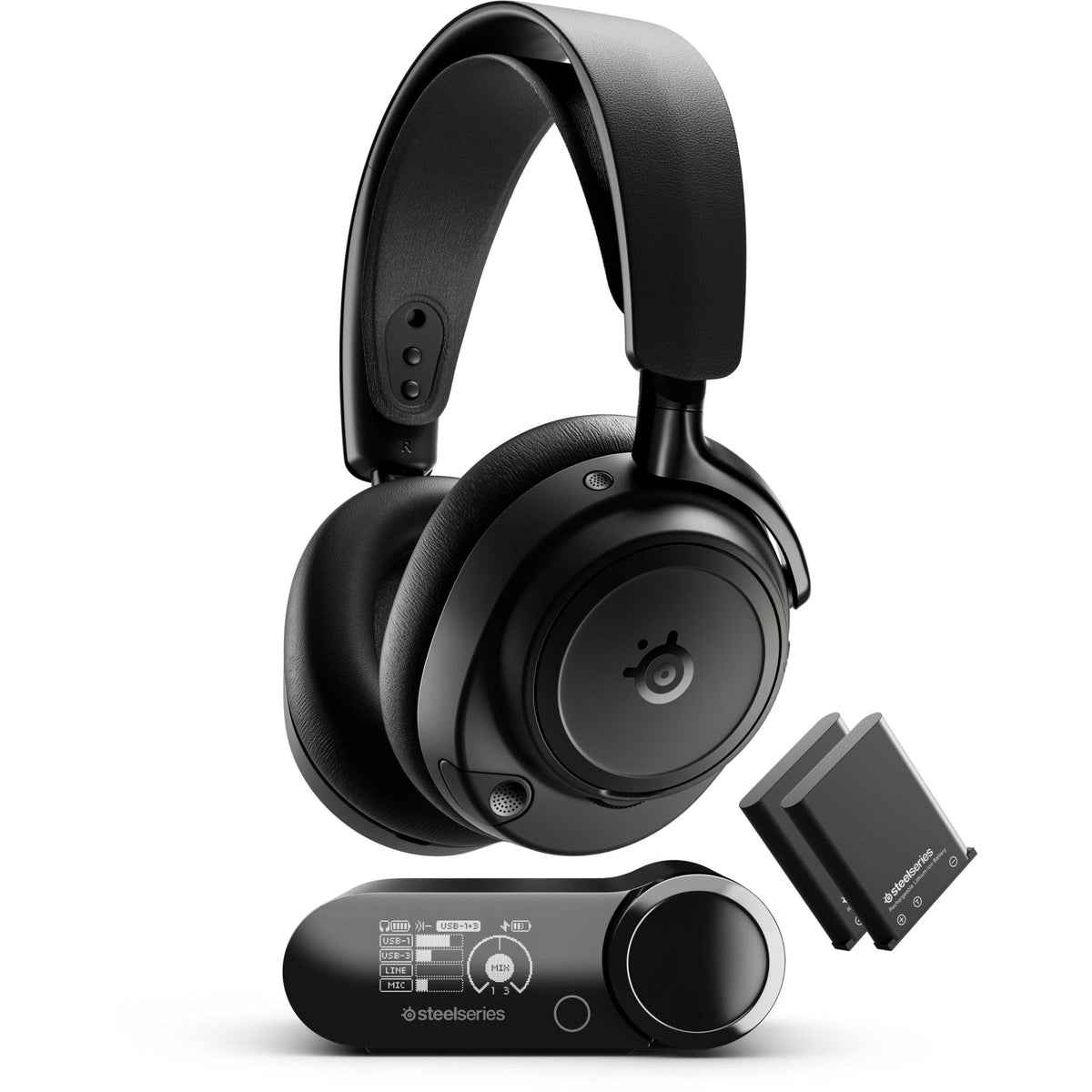 SteelSeries Arctis Nova Elite wireless gaming headset in obsidian black
