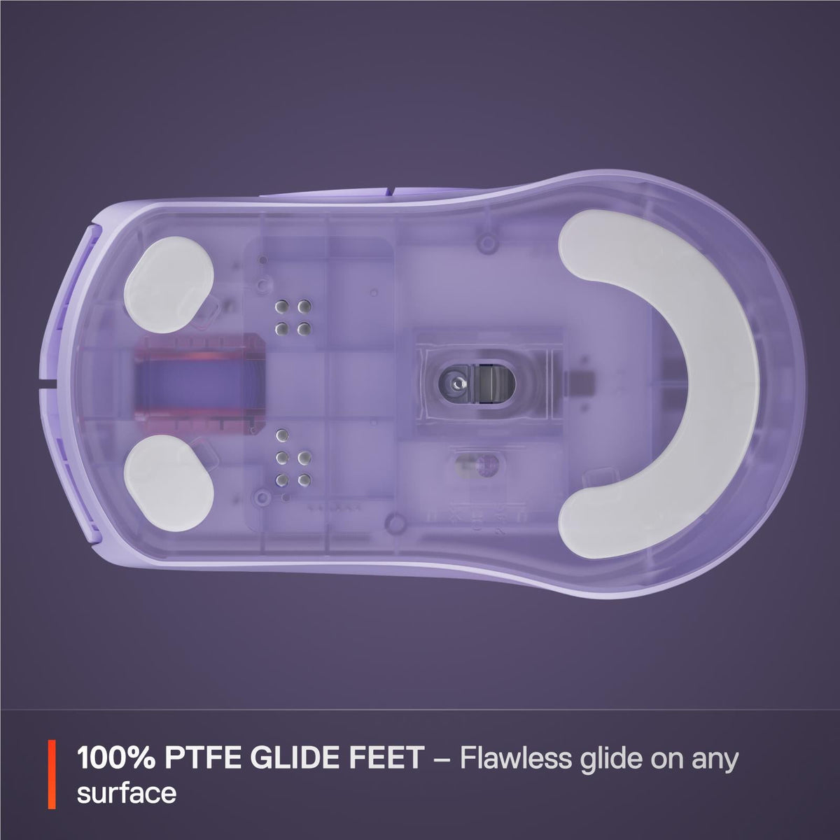 SteelSeries Rival 3 Wireless Gen 2 lavender gaming mouse, view 6