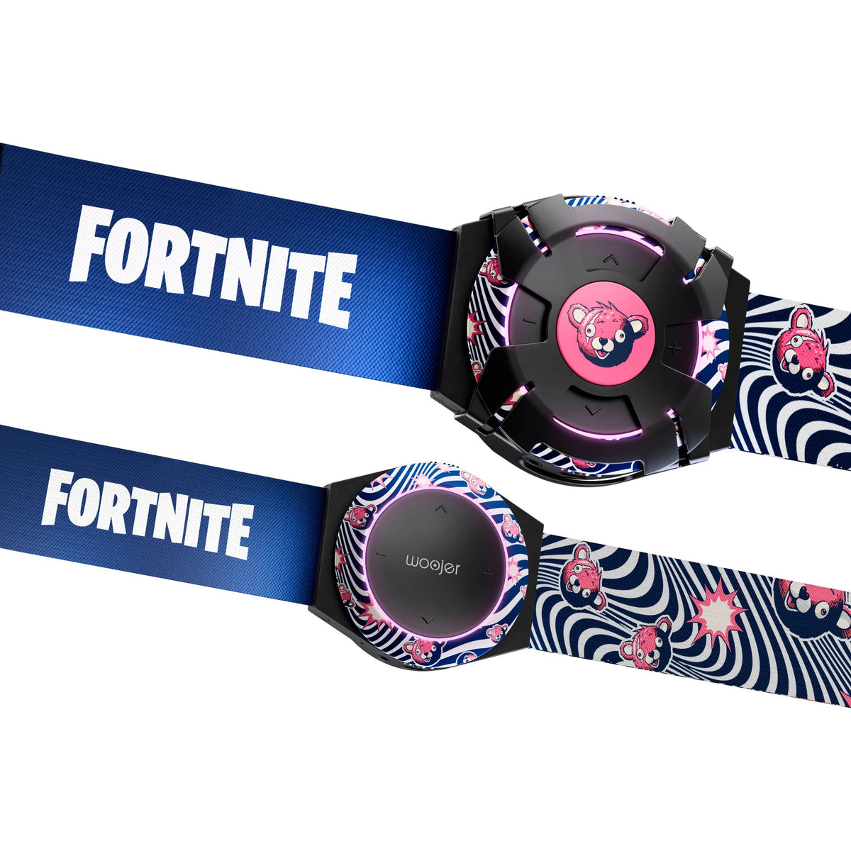 Woojer Fortnite Cuddle Team Leader Edition ring, armor and belts