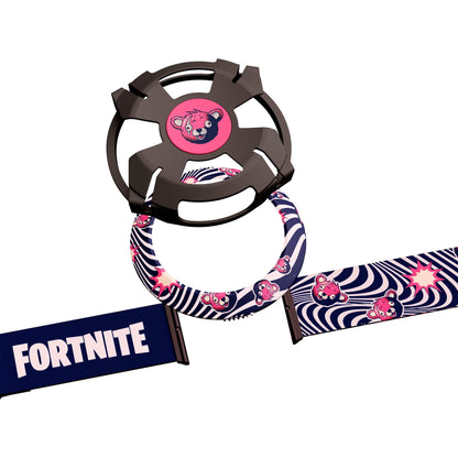 Woojer Fortnite Strap 3 ring, armor and belt style set, Cuddle Team Leader Edition, front